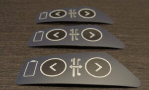 A project that was single cut during die cutting at DuraTech Industries.