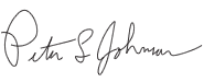 Peter Johnson Signature